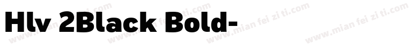 Hlv 2Black Bold字体转换
